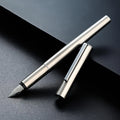 High Quality 0.38mm Extra Fine Nib Fountain Pen Stainless Steel Extremely Black Metal Business Office Writing Calligraphy Pens