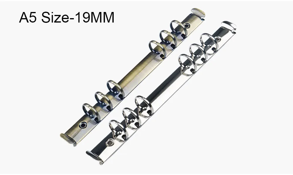30mm A5A6A7 Notebook 6-Hole Binder Clips Binding Replacement Clip Metal Rings Accessories Loose-leaf Budget Binder Binding Rings