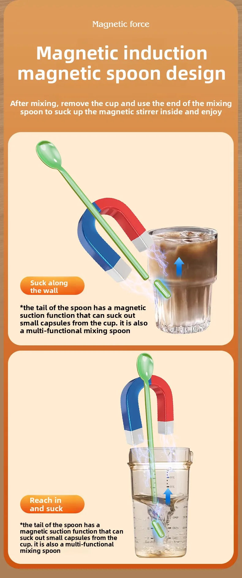 Automatic Stirring Cup Portable Electric Mixing Coffee Cup Office Mug Maglev Milk Shaker Kitchen Supplies with Spoon