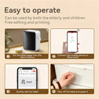 MarkLife P15 Thermal Label Printer Mini Portable Wireless Bluetooth-compatible Labeling Sticker Machine for Home Office