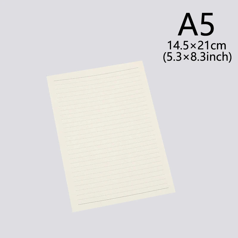 Retro Letter Writing Paper Set 10 Horizontal Blank Paper Suitable for  Invitation  and  Greetings  Classic Style  Writing  Paper
