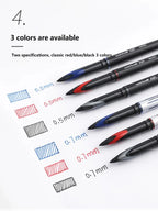 3/6pcs Japan Uniball Gel Pen AIR Straight Liquid Signature Pen UBA-188 Black Technology 0.5/0.7mm Free Writing School Supplies
