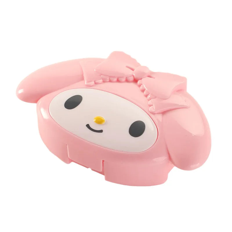 Sanrios Mini Pill Box Anime Figures Hellokitty Portable Pill Case Medication Organizer Cute Mymelody Cartoon Daily Dose Box Gift