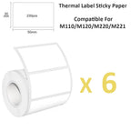 50x30mm Waterproof Fade Resistant Thermal Labels for M110 Printer, Self-Adhesive Stickers for Address, Shipping & Retail Shelf