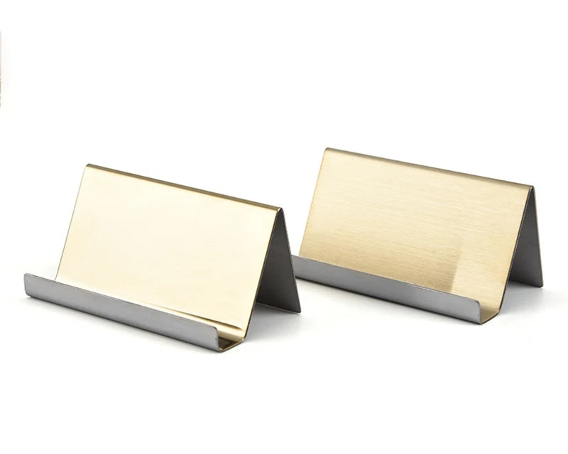 Metal Business Card Name Tag Display Rack Display Stand Desktop Table Organizer Cellphone Holder Conference Room Accessories