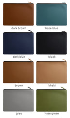Leather Business A4 File Folder Zipper Document Bag Contract File Organizer Briefcase Portfolio,Bag For Contract/Invoice Storage