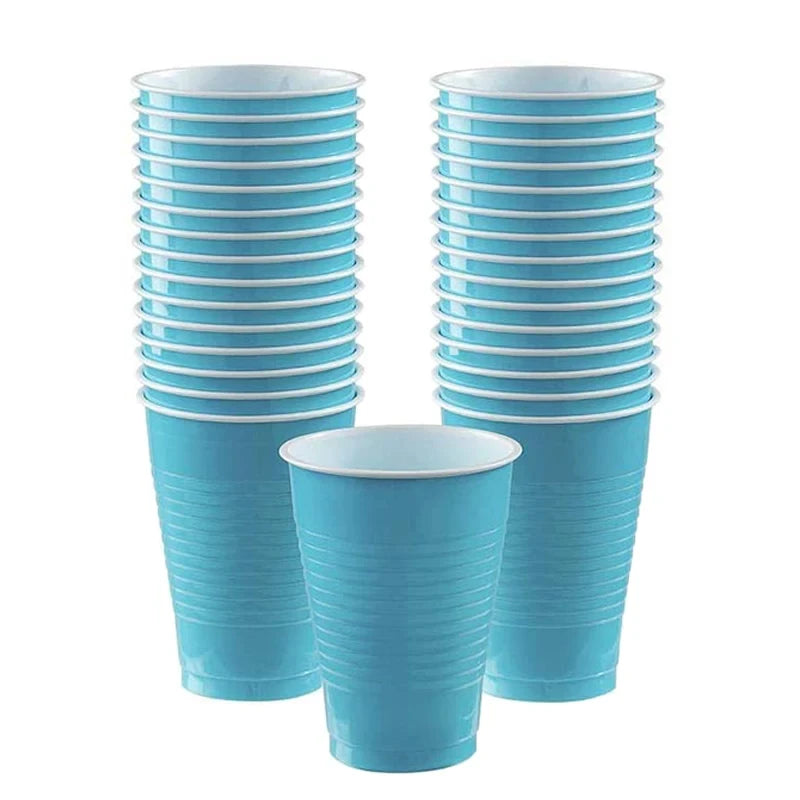 Disposable Tableware Party Supplies Disposable Plastic Cups For Wedding Celebration Holiday Kids Birthday Party Baby Shower