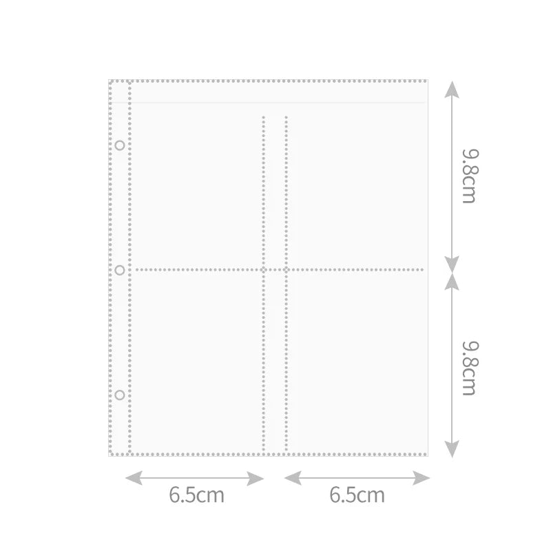 A5 Photocard Holder Photo Album Card Binder D Shape 3 Ring with Magnetic Button Collector Book 10x15 Cards Protectors Storage