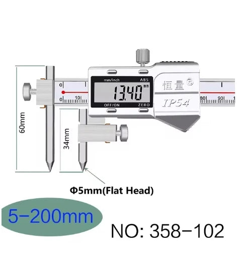 Edge-Center Distance, Center Distance, Digital Caliper, Cone Probe Hole Distance, Centerline Caliper, Edge-To-Hole Measurement
