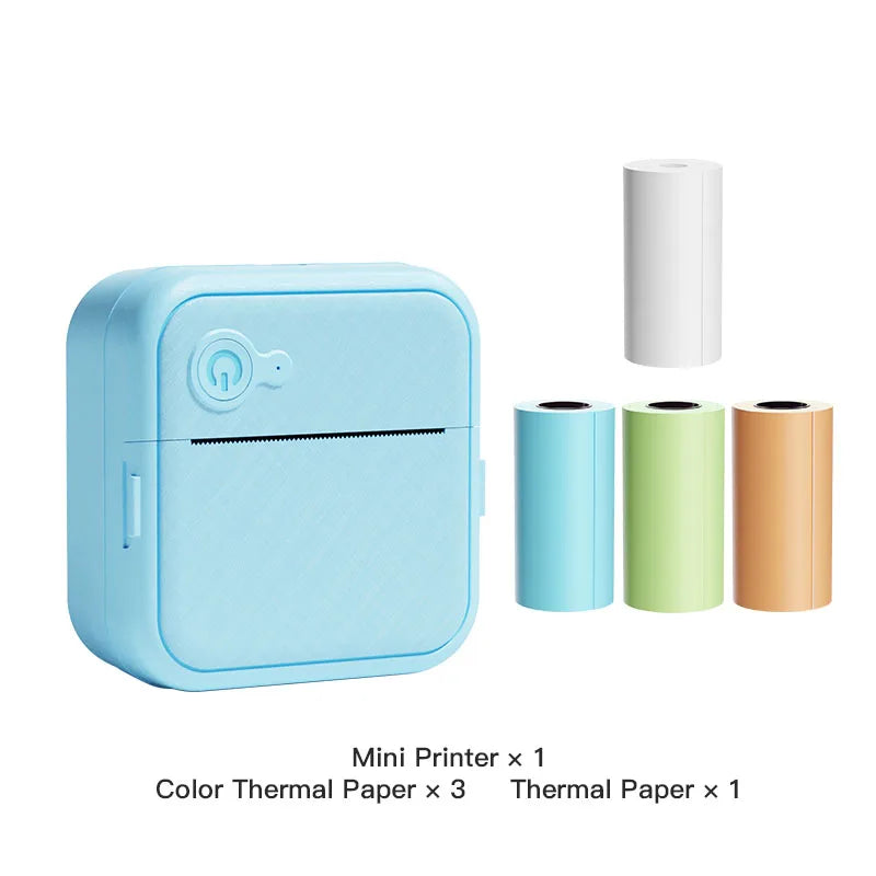Dolewa D8 Portable Printer Thermal Paper Stickers Paper Mini Printers Labels Maker Printer for Photo Printing for Gift