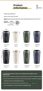 380/510ML Stainless Steel Coffee Mug Portable Tumbler Vacuum Flasks Car Thermal Cup Keeps Cold and Heat Thermal Mug Coffee Cup