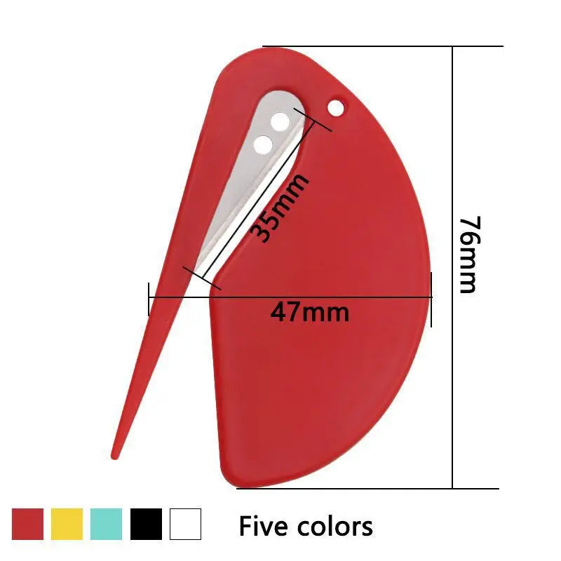 Plastic Mini Letter Opener Open Envelope Letter Opener Paper Cutting Art Knife Rope Cutter Rubber Band Cutting Wire Blade