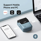 Niimbot B1 Mini Bluetooth Thermal Label Printer Portable Self-Adhesive Sticker Maker, Pocket Thermal Label Machine, Compatible With Mobile Phone & PC, Ideal For Home Office School Small Business Organization