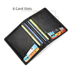YUECIMIE Super Slim Soft Wallet Genuine Leather Mini Credit Card Holder Wallets Purse Thin Small Card Holders Men Wallet