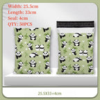 PE Plastic Self-Seal Mailbag，50PCS Thicken Shipping Bags, Cute Cartoon Poly Envelope, Panda Postal Courier Bags