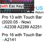 Keyboard Cover for Macbook Air 13 M5 M4 15 M3 11 Pro 13 14 M2 M1 Max Pro 16 15 12 Neo Silicone Protector Case Skin A3426 A3428