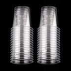30/50X Round Reusable Plastic Shot Glasses Dessert Cups Disposable Glass Drinks