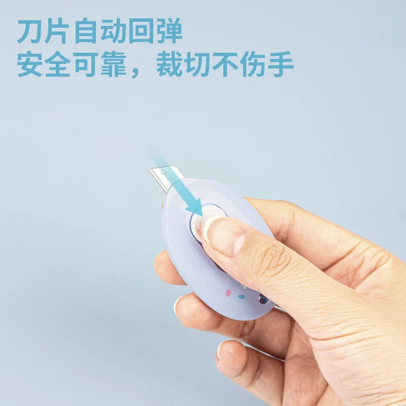 3 pcs Sakura Alloy Mini Portalble Utility Knife DIY Cutter Letter Envelope Opener Mail Knife Pocket School Office Supplies