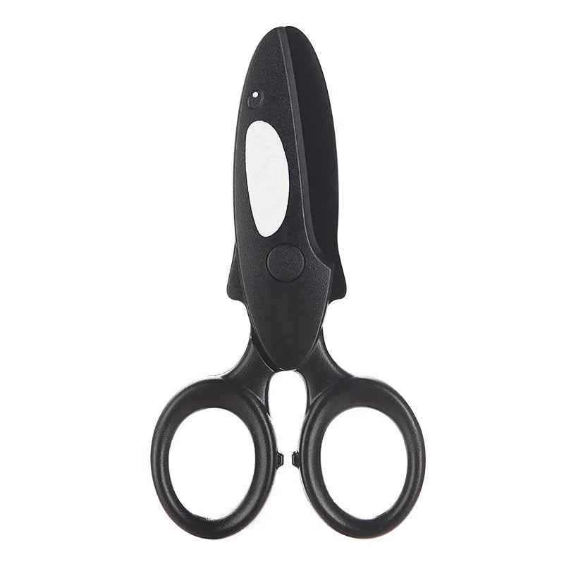 1pcs Kids Safety Scissor Cute Cartoon Plastic Knife Cutter for Children DIY Paper Handwork Office School Student F7231
