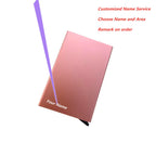 Anti-theft ID Credit Card Holder Minimalist Porte Carte Thin Aluminium carteras Pocket Case Bank Women Men Credit Card Box DIY