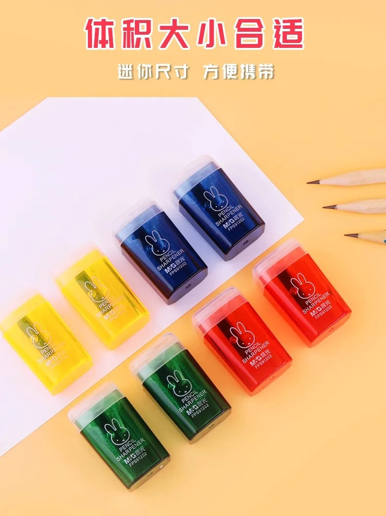 M&G Trash Can Shaped Cartoon Pencil Sharpener Kids Pencil Turner for School and Home Use