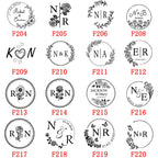 Custom Wax Seal Stamp and Wooden Handle set, For Wedding Invitation, Multiple Designs, Personalized Logo Wax Stamp, Initial Wax