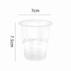 50Pcs 180ml Disposable Plastic Cups Transparent Food-grade PP Clear Plastic Cups Heat-resistant Party Plastic Cups