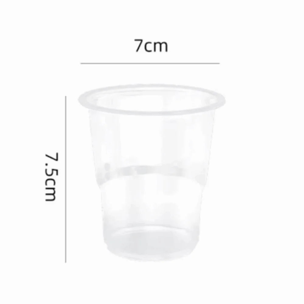 50Pcs 180ml Disposable Plastic Cups Transparent Food-grade PP Clear Plastic Cups Heat-resistant Party Plastic Cups