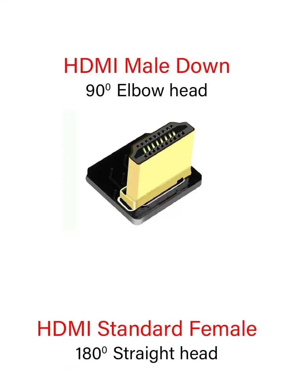 Ribbon FPV HDMI-Compatible Connector Flexible Flat Cable Raspberry Pi 4 Micro HDMI to HDMI/Mini HDMI Female 90 Degree FFC 20pin
