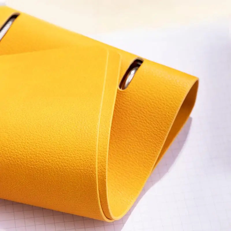 New A4 PU Leather Notebook Binder, Refillable 3/4 Round Ring Binder Cover for A4 Filler Paper, Notebook Personal Planner Binder