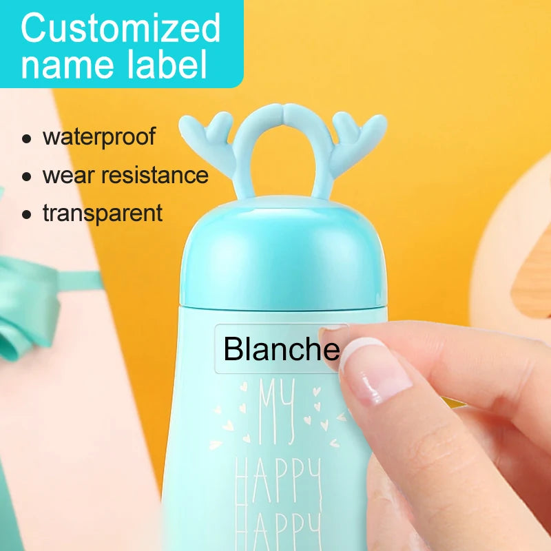 ‌Personalized Waterproof Name Tags for School Supplies-Custom Stickers for Kids Backpacks, Books & Bottles,Multilingual Marking‌