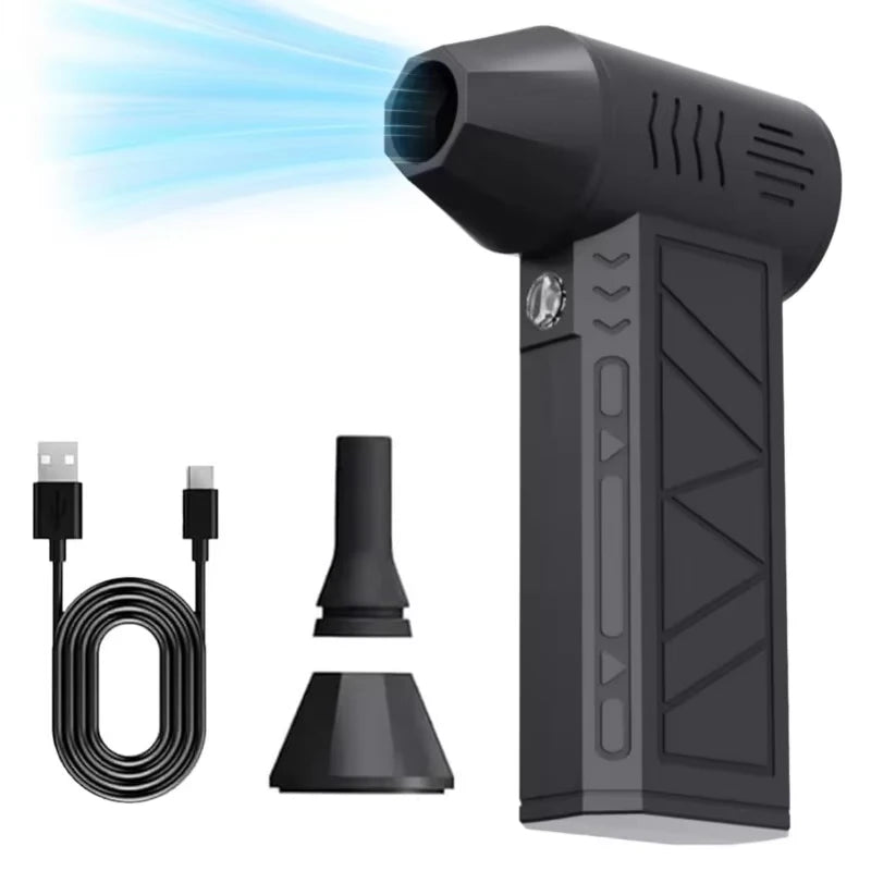 New Turbo Fan Wind Super Power 130000RPM Turbo Air Blower Fan Jet Brushless Motor with 4000mAh Rechargeable Battery Car Cleaning