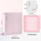 A5 3 Ring Binder Kpop Photocards Holder Photo Album Pocket Sleeves Clear Photo Card Collect Book Loose-leaf Binder Sheet Inserts