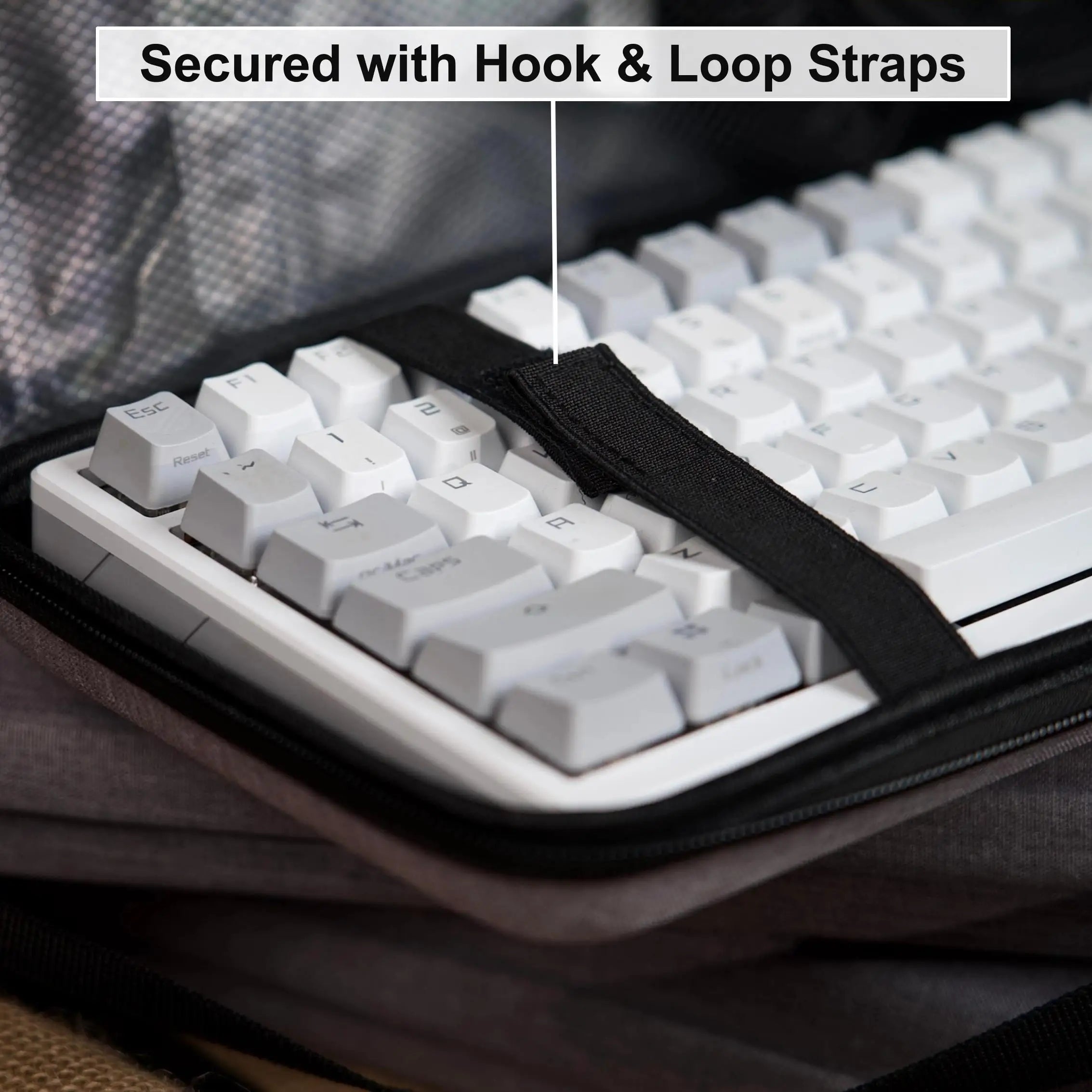 Dustproof Water-Resistant Mechanical Keyboard Carrying Case Travel Storage Bag EVA Protective Hard Shell For Keyboards Accessory