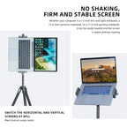 LEAPLIGHT Aluminum Alloy Laptop Stand Horizontal Vertical Screen Clamp Portable Holder W/ Arca Swiss Plate 1/4' Screw for Tripod