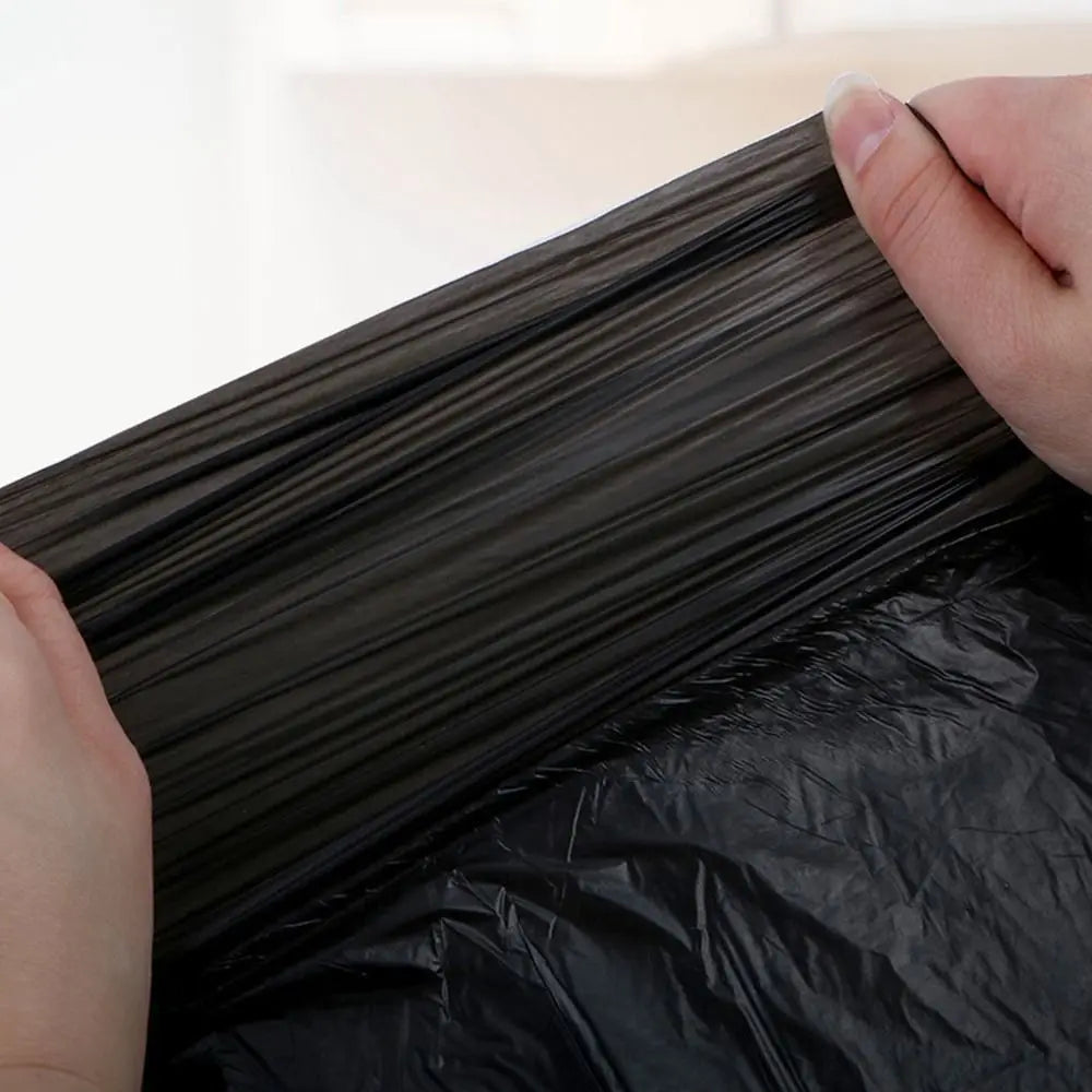 30Bags/Roll Disposable Garbage Bag Trash Can Bin Small Medium Large Rubbish Bag Black Points Off Plastic Bags Bathroom Kitchen