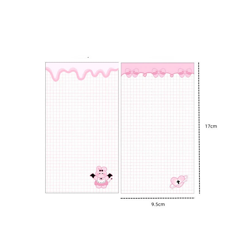 A6 Cute Loose-leaf Colorful Refill Inner Page Line Blank Grid Inner Page Inside Paper Stationery