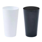 2PCS 20oz Plastic Reusable Cup Stackable Tumbler Unbreakable  Cups for Beer Reusable Glass for Water Party or Home Bar Bathroom
