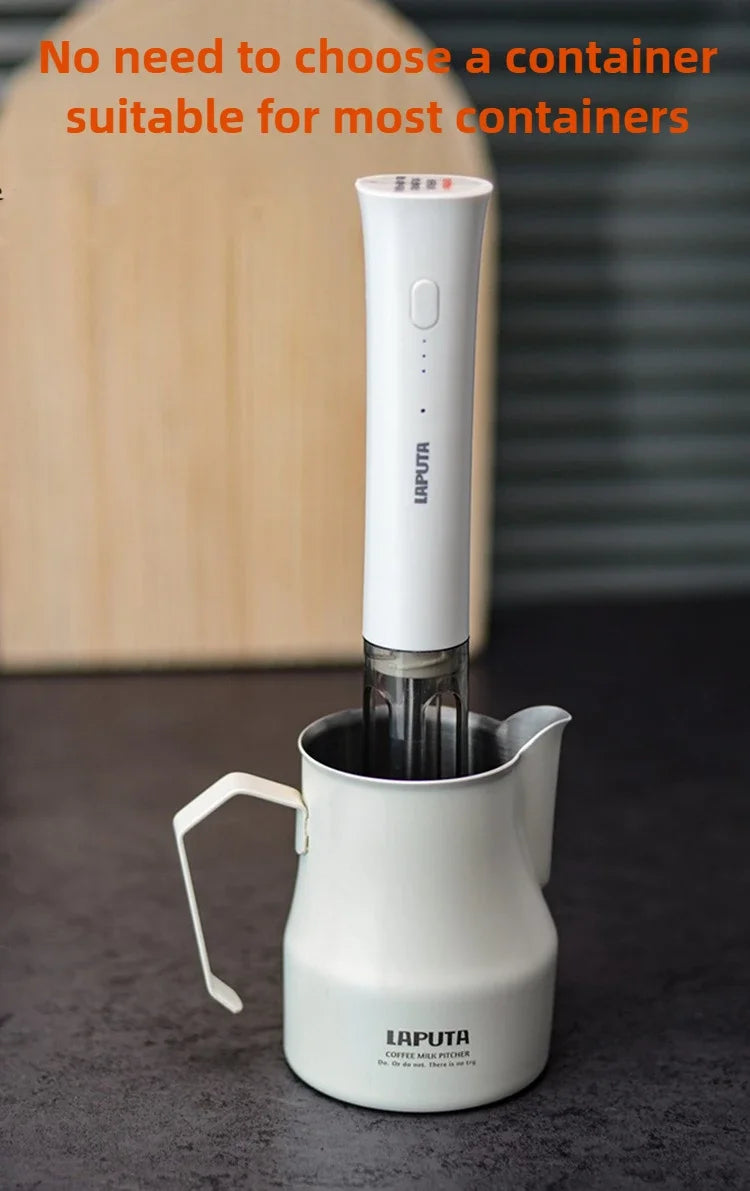 Coffee Milk Frother Portable Electric Milk Frothers Kitchen Miniature Milks Foam Machine Decoration Mixer Blender Coffeeware
