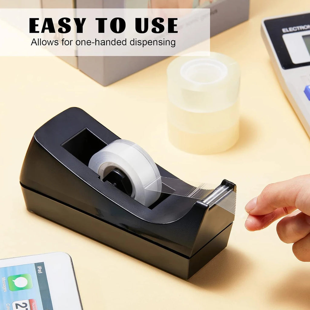 Desktop Tape Dispenser with Non-Skid Base for Office Packaging Suitable for Office Restaurant Flower Shop Cake Shop