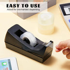 Desktop Tape Dispenser with Non-Skid Base for Office Packaging Suitable for Office Restaurant Flower Shop Cake Shop
