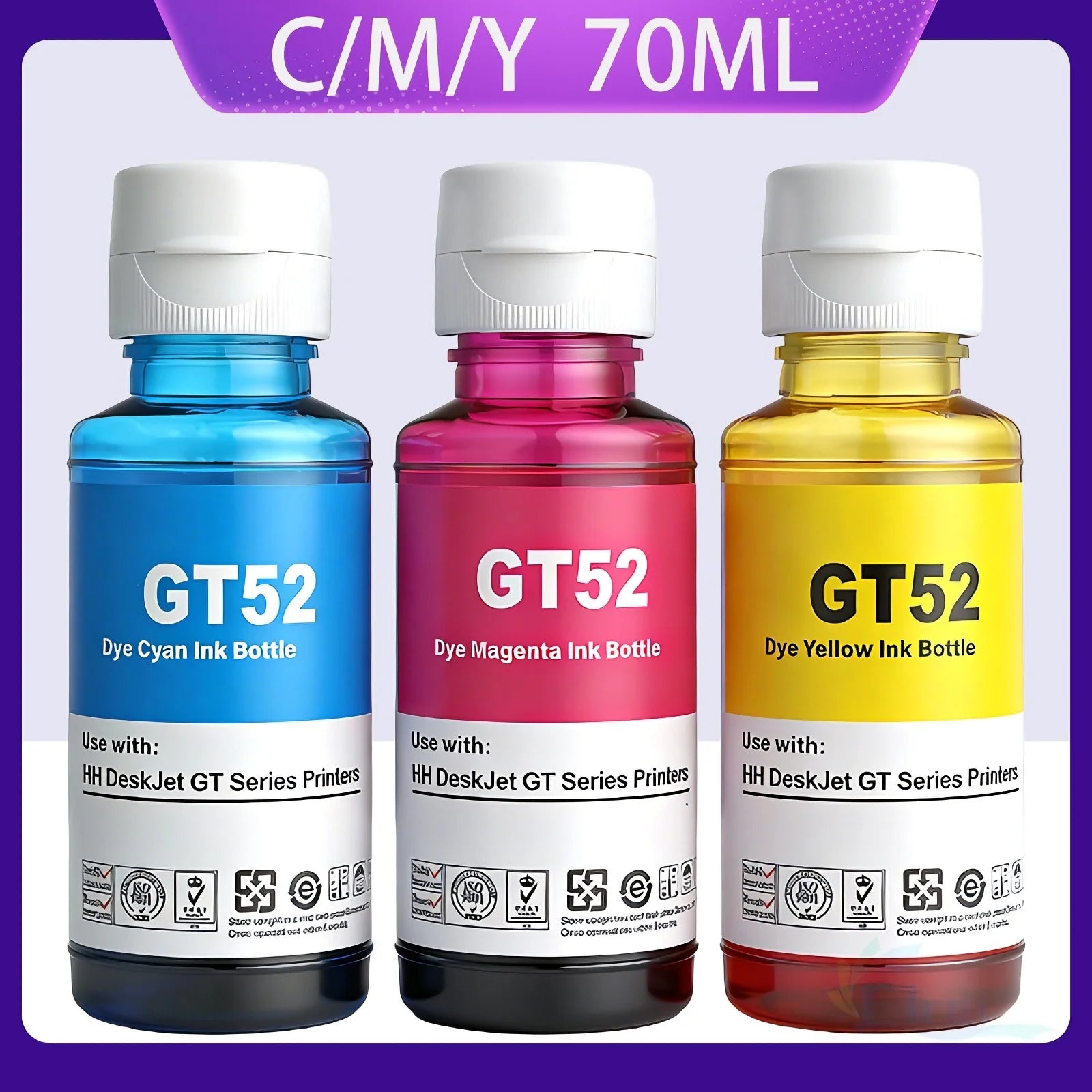 GT51 GT52 GT53 GT5810 GT5820 Refill Ink Dye ink For HP Smart Tank 450 455 500 510 515 519 530 559 615 618 655 720 750 Printer