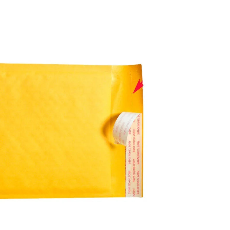 50pcs Long Style Kraft Paper Packaging Bubble Mailer Bags Padded Shipping Envelope With Bubble Mailing Bag Business Supplies