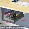 Self-Adhesive, Drill-Free Under-Desk Plastic Drawer: Ideal For Office/Home, Perfect For Organizing Stationery