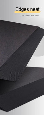 20-100 Sheets Black Paper for Drawing Diy Crafts Decorative Packaging 180/230/300gsm/m² Thickened Paper Cardboard Sketch Pad