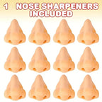 1pcs Creative Nose-Shaped Pencil Sharpeners Funny Nose Pencil Sharpener School Supplies Prizes For Kids Party Favors