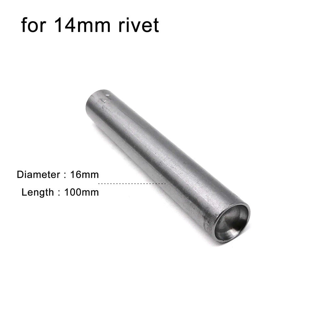 3mm to 15mm Dia Rivet Punch Tool Rod for Metal Decorative Mushroom Domed Semi Ball Half Round Nailhead Spike Stud DIY 45# Steel
