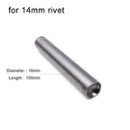 3mm to 15mm Dia Rivet Punch Tool Rod for Metal Decorative Mushroom Domed Semi Ball Half Round Nailhead Spike Stud DIY 45# Steel
