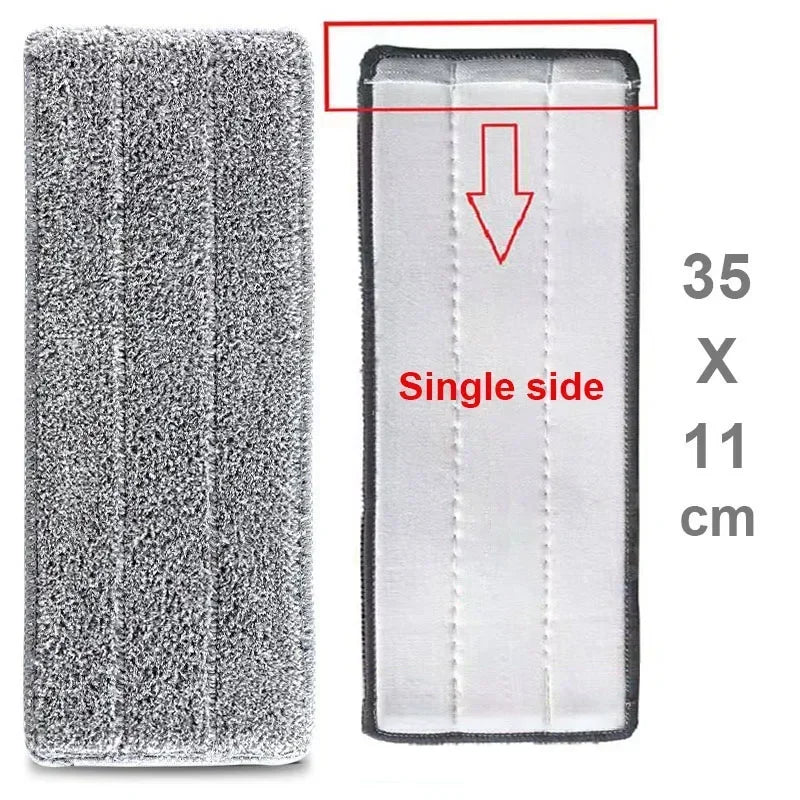 Replace Mop Head Microfiber Replacement Head Floor Cleaning Cloth Pads Flat Squeeze Hand Free Wringing Tools for Home, Kitchen