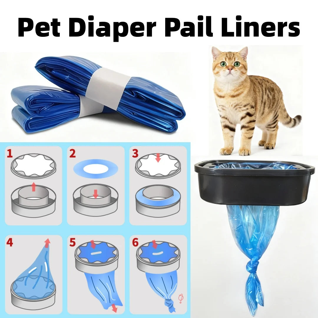 4.5M Blue Bady Diaper Pail Refills Bags for Angelcare Trash for Sangenic Tommee Tippee for Twist & Click for Genie